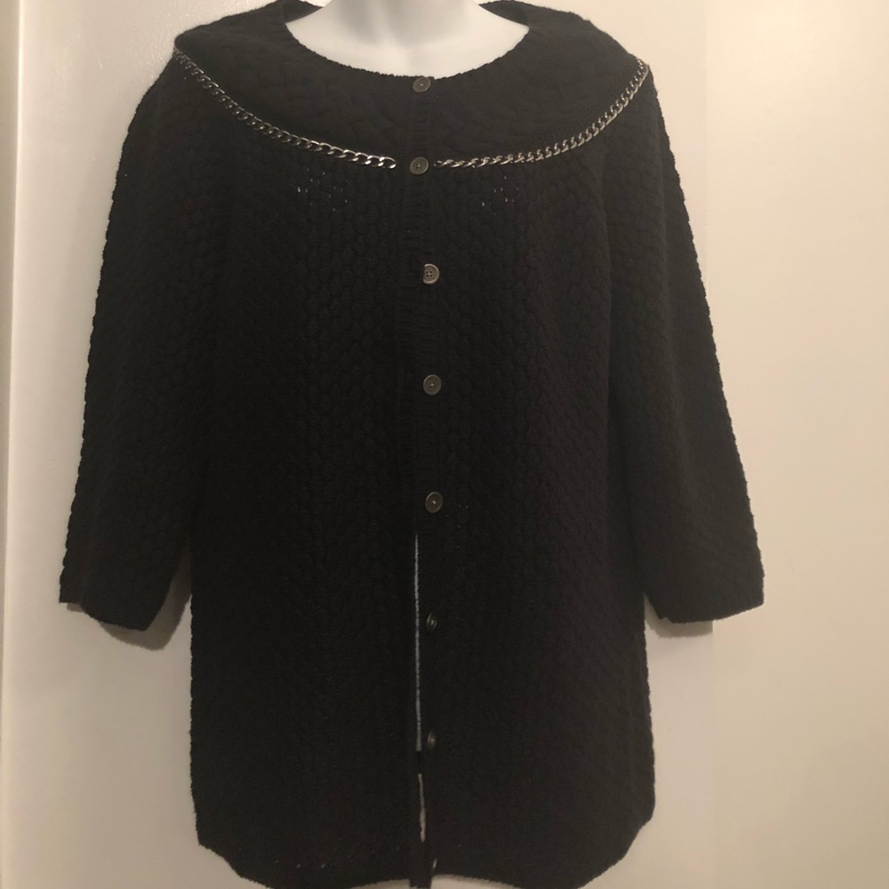 Liz Claiborne Chain Link Cardigan